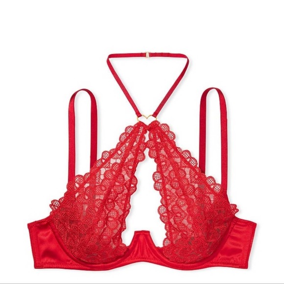 Victoria's secret bra 32D. Lipstick red. Christmas, Santa Baby! Halter n… - Picture 3 of 9
